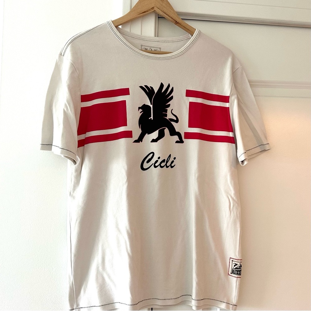 Alp N Rock White and Red Short Sleeve Tee